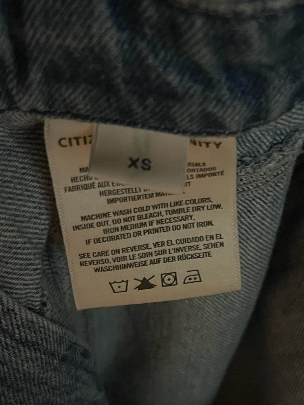 CITIZENS of HUMANITY- Blue Jean Jumpsuit / size XS - Picture 9 of 10